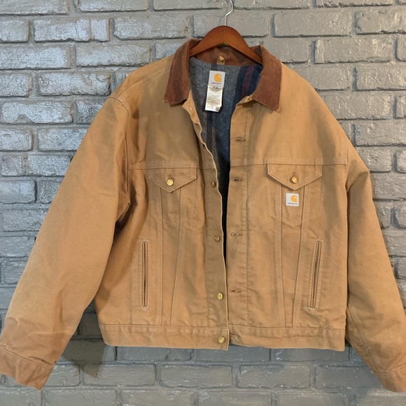 VINTAGEJ-148 Mens Carhartt Blanket Lined Duck (trucker) Jacket